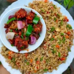 Fried Rice + Chicken Chilly